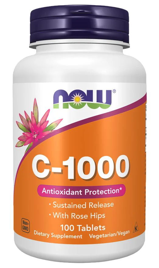 Supliment alimentar Now Foods C-1000 With Rose Hips, 100 comprimate foto