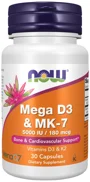 Supliment alimentar Now Foods Mega D3 & MK-7, 30 capsule foto