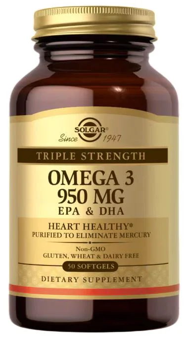 image for Supliment alimentar Solgar Omega 3 950 mg EPA & DHA, 50 capsule foto