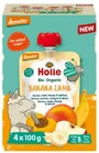 Piure Holle Bio Organic Banana Lama de mere, banane, mango si caise (6+ luni)  3+1 Cadou, 4x100 g foto