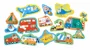 Puzzle din lemn 15 in 1 Hape Vehicule foto