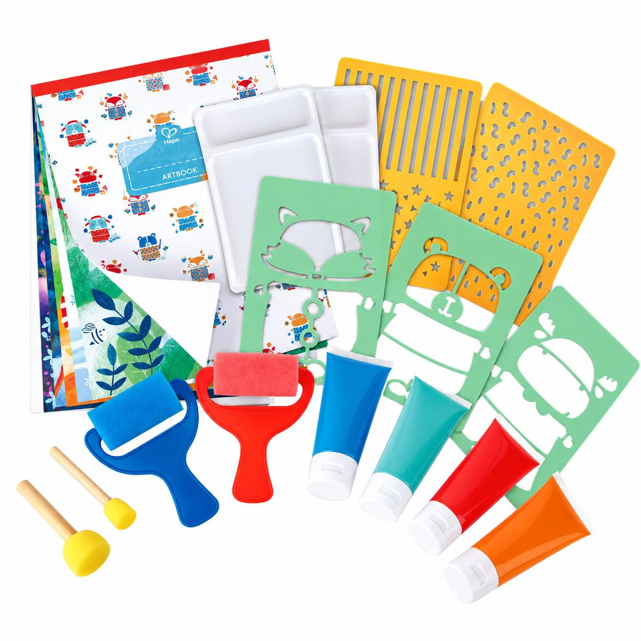 image for Set de creatie Hape Pictura distractiva cu burete foto