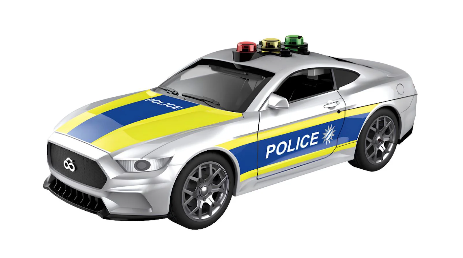Masina de politie Wenyi cu inertie, lumina si sunet 1:18 foto