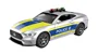 Masina de politie Wenyi cu inertie, lumina si sunet 1:18 foto