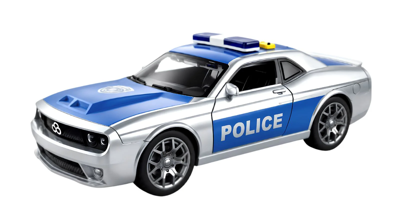 Masinuta de politie Wenyi cu lumini si sunete 1:18 foto