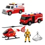 Vehicule de salvare Wenyi cu frictiune, lumini si sunete 1:32 foto