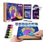 Pictura pe numere 3D cu plastilina aerata Okto Air Clay Bufnita, 29x29 cm foto