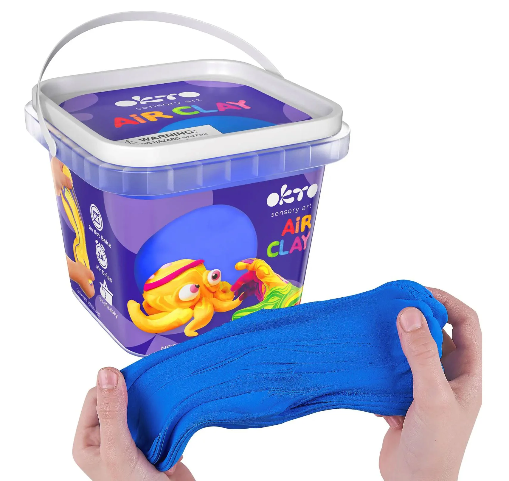image for Plastilina aerata Okto Air Clay Albastra, 270 g foto
