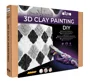Tablou 3D cu plastilina aerata Okto Air Clay Armonie monocroma, 30x30 cm foto