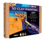 Tablou 3D cu plastilina aerata Okto Air Clay Dupa-amiaza aurie, 30x30 cm foto