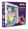 Tablou 3D pe numere din plastilina aerata Okto Air Clay Camp cu flori, 15x15 cm foto