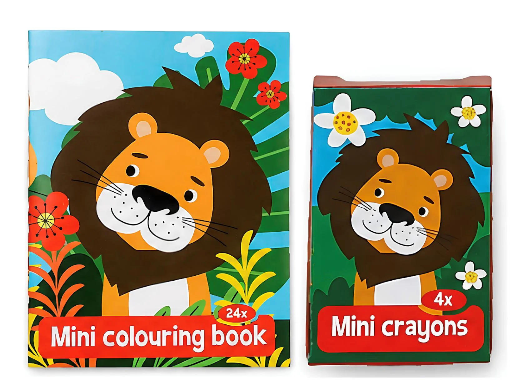 image for Set de creatie Toi Toys Animale salbatice, cu carte de colorat, stickere si creioane foto