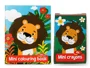 Set de creatie Toi Toys Animale salbatice, cu carte de colorat, stickere si creioane foto