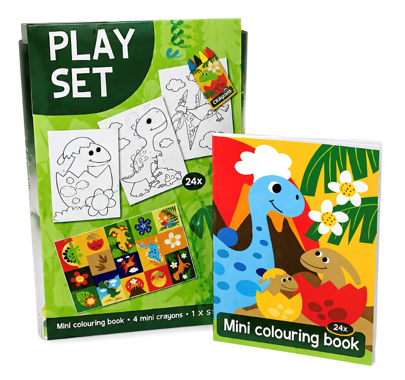 Set de creatie Toi Toys Dinozauri cu carte de colorat, stickere si creioane foto