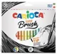 Set carioci cu varf pensula Carioca Super Brush, 20 buc. foto
