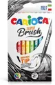 Set carioci cu varf pensula Carioca Super Brush, 10 buc. foto
