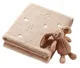 Paturica moale cu jucarie de plus BabyOno Beige, 75x100 cm foto