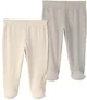 Carter's Set 2 perechi de pantaloni cu talpa Beige Stripes foto