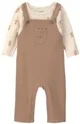 Carter's Set 2 piese Teddy Bear - salopeta si tricou cu maneca lunga foto