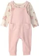 Carter's Set 2 piese Pink Florals - salopeta si tricou cu maneca lunga foto