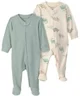Carter's Set 2 pijamale cu talpa Green & Dinos foto