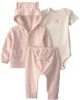 Carter's Set 3 piese Terry Bunny - vesta cu gluga, pantaloni si body foto