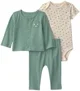 Carter's Set 3 piese Dinos - cardigan, body si pantaloni foto