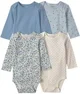 Carter's Set 4 body cu maneca lunga Blueberries & Polka Dots foto
