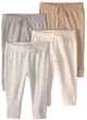 Carter's Set 4 perechi de pantaloni cu snur Beige foto
