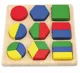 Puzzle - sorter din lemn Viga Toys Blocuri geometrice foto