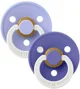 Set 2 suzete rotunde din latex BIBS Colour Glow Hush/Grape (0-6 luni) foto