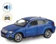 Металлическая машинка BMW X6 с инерционным механизмом, светом и звуком, Синяя, 1:26 foto