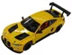 Металлическая машинка BMW M4 GT3 с инерционным механизмом, Желтая, 1:32 foto