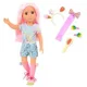 Papusa Battat Glitter Girls Nixie cu accesorii pentru coafat, 35 cm foto