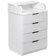 Комод с пеленальным столиком PernaMea HappyBaby 600 White foto