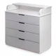 Комод с пеленальным столиком PernaMea HappyBaby Pro 800 MDF Grey foto