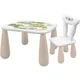 Детский стол и стул Maltex Luna Nature Buddies White Beige foto