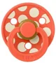 Suzeta rotunda din latex BIBS Studio Colour Polka dot Tango/Ivory (0-6 luni) foto