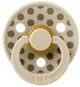 Suzeta rotunda din latex BIBS Studio Colour Polka dot Vanilla/Dark Oak (18-36 luni) foto