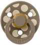 Suzeta rotunda din latex BIBS Studio Colour Polka dot Dark Oak/Vanilla (18-36 luni) foto