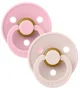 Set 2 suzete rotunde din latex BIBS Colour Petal/Baby Pink (0-6 luni) foto