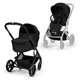 Коляска 2 в 1 Cybex Balios S Matt Black Moon Black 2026 со складной люлькой foto