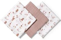 Супермягкие муслиновые пелёнки BabyOno Brown, 3 шт.