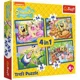 Puzzle 4 in 1 Trefl Viata subacvatica a lui Sponge Bob foto