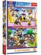 Puzzle Trefl O zi distractiva cu Patrula Catelusilor, 2x24 el. foto