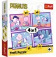 Puzzle 4 in 1 Trefl Distractie cu Snoopy foto