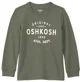 OshKosh Bluza cu maneca lunga Khaki Logo foto
