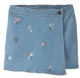 OshKosh Fustita-pantalon din denim cu broderie florala foto
