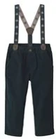 Carter's Pantaloni din catifea cu bretele Navy foto