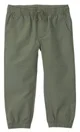 Carter's Pantaloni cu elastic in talie Olive foto